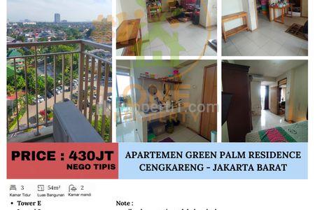 Dijual Apartment Green Palm Residence, Duri Kosambi - Jakarta Barat