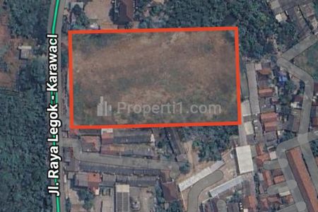 Dijual Cepat Tanah Jl. Raya Lego - Karawaci (Kelapa Dua) Tangerang