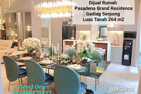Dijual Rumah Mewah Pasadena Grand Residence Full Furnished, Gading Serpong, Tangerang