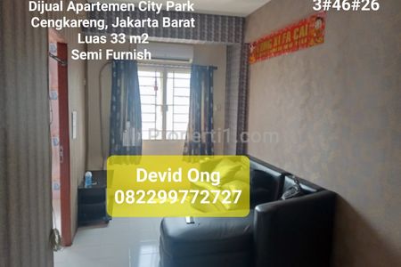 Dijual Apartemen City Park Tipe 2 BR Semi Furnish di Cengkareng, Jakarta Barat