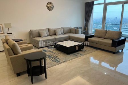 Disewakan Apartemen 3+1 BR Full Furnished Lokasi Bagus di Kempinski Private Residence Jakarta Pusat