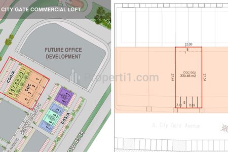 HOT! Dijual Kavling Komersial City Gate Summarecon Serpong – Dekat Tol