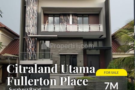 Dijual Rumah Baru Citraland Cluster Fullerton Surabaya