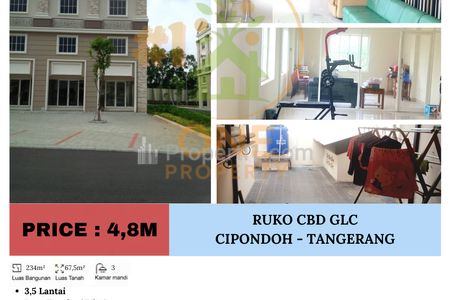 Dijual Ruko CBD Green Lake, Cipondoh - Tangerang