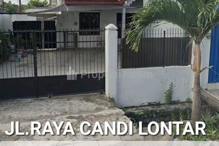 Dijual 375 m2 Rumah Usaha Hook Nol Jalan Raya Candi Lontar, Manukan Kulon, Tandes, Surabaya Barat - Dekat SPBU Manukan, Pasar Manuk