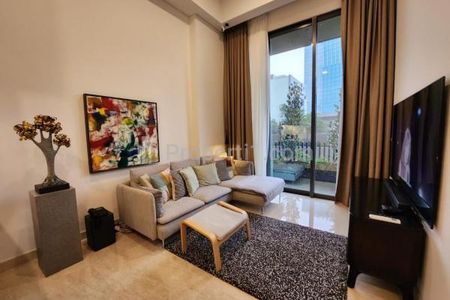 Disewakan Apartemen Arumaya Residences 2BR Full Furnish Rp 4.2 M - Private Garden, High Ceiling - Depan Stasiun MRT dan Mewah (BEST DEAL)