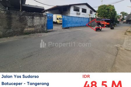 Dijual Lelang Gudang Yos Sudarso Luas Tanah 8.953 m2, Tangerang