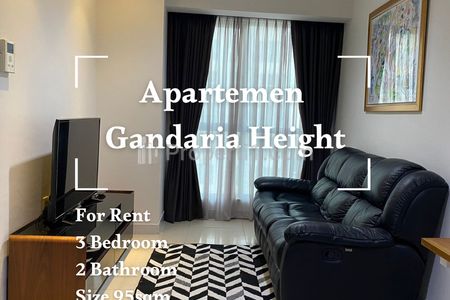 Disewakan Apartemen Gandaria Heights 3BR Good Furnished Jakarta Selatan