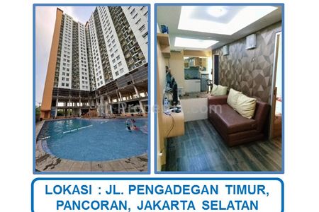 Jual Cepat Harga Spesial Apartemen Pancoran Riverside 2 BR Full Furnished di Jakarta Selatan