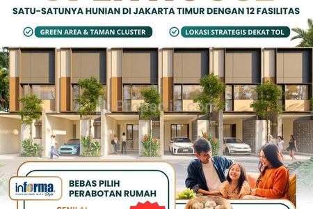 Dijual Rumah Modern Minimalis READY UNIT 20 Juta All In KPR dan Voucher Furnish untuk Keluarga di Pulo Gadung Jaktim