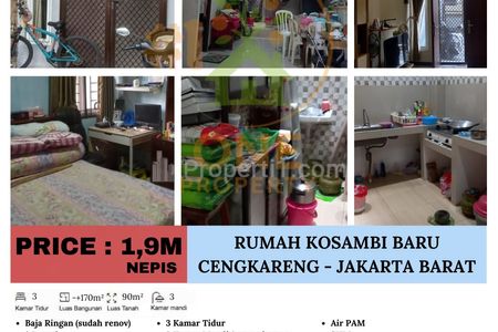Dijual Rumah Kosambi Baru, Cengkareng - Jakarta Barat