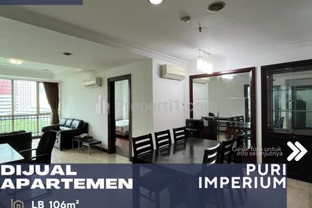 Dijual Apartemen Puri Imperium Kuningan 3BR Fully Furnished