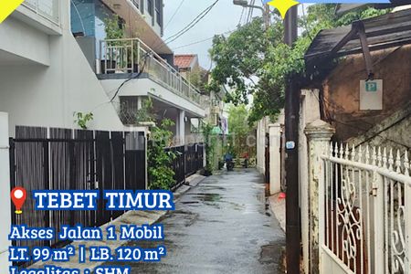 Dijual Rumah Tebet Timur Hitung Tanah Lokasi Strategis Jalan 1 Mobil