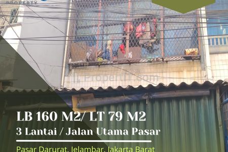Dijual Ruko Pasar Darurat - Jalan Senibudaya, Grogol, Jakarta Barat - Harga Murah
