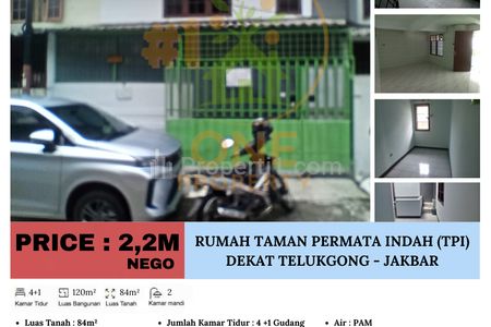 Dijual Rumah Terawat di Taman Permata Indah (TPI) dekat Telukgong - Jakarta Barat