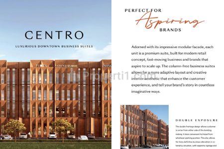 Tampak fasad DOMAIN BUSINESS SUITE Type CENTRO 10x30
