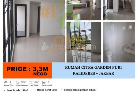 Dijual Rumah Citra Garden Puri, Kalideres – Jakarta Barat
