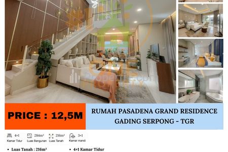 Dijual Rumah Pasadena Grand Residence, Gading Serpong - Tangerang