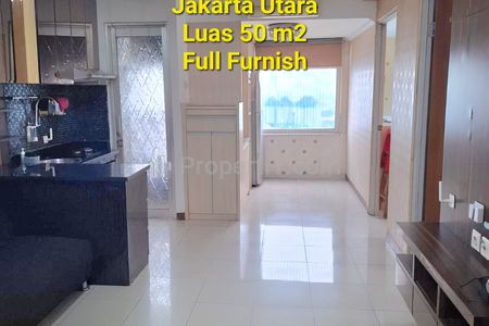 Dijual Apartemen Green Bay Pluit Luas Bangunan 50 m2 Full Furnished, Jakarta Utara