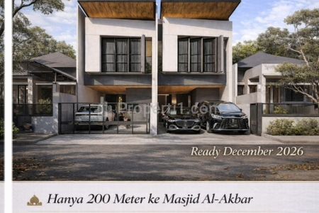 Dijual Rumah Baru di Gayungsari Barat, Surabaya Selatan - Dekat Masjid Al Akhbar, Raya A Yani, Akses Tol - Ready 2 Unit Rumah Sejajar - SHM