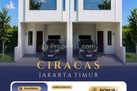 Dijual Rumah Modern Minimalis di Ciracas, Jakarta Timur