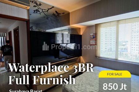 Dijual Apartemen Waterplace Tower B Tipe 3+1 BR Termurah Full Furnish Bagus Siap huni