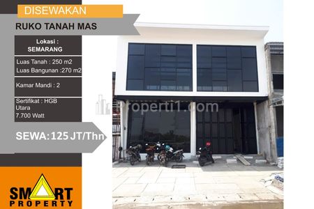 Sewa Ruko 2 Lantai Lokasi Strategis dan Ramai di Tanah Mas Semarang