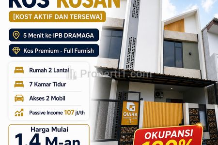 Dijual Rumah Kost 7 Kamar Full Furnished Full Dekat IPB Dramaga Bogor