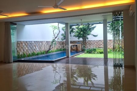 For Rent Luxury House In Kemang South Jakarta | 4BR+ Study Room with Private Pool