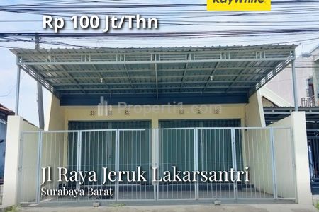 Disewakan Ruko Jalan Raya Jeruk Lakarsantri Surabaya Barat
