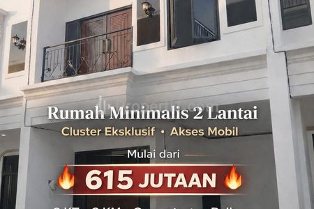 Dijual Rumah dalam Cluster di Jagakarsa, Jakarta Selatan Akses Mobil