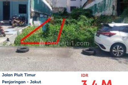 Dijual Lelang Tanah Jalan Pluit Selatan, Jakarta Utara