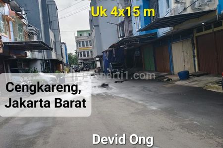 Disewakan Ruko 1000 Ukuran 4x15 m, Cengkareng Jakarta Barat
