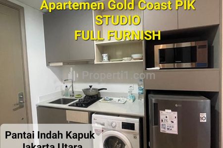 Disewakan Apartemen Gold Coast PIK Studio Full Furnished, Jakarta Utara