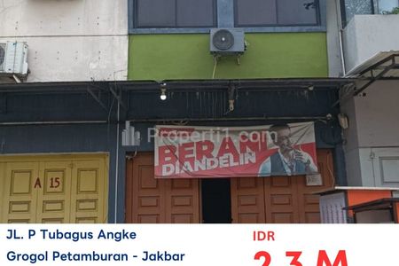 Dijual Lelang Ruko di Jalan Pangeran Tubagus Angke, Jakarta Barat