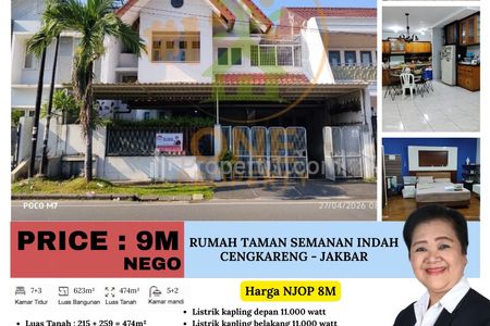 Dijual Rumah Ragus dekat Stasiun di Taman Semanan Indah, Cengkareng - Jakarta Barat