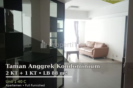 Dijual Apartemen Taman Anggrek Condominium 2BR Furnished - Fasilitas Lengkap, Nyaman dan Siap Huni