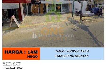 Dijual Tanah Pondok Aren - Tangerang Selatan