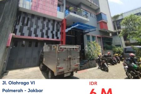 Dijual Lelang Rumah Cocok untuk Kantor di Jalan Olahraga, Palmerah, Jakarta Barat