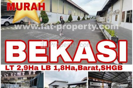 Pabrik Plastik Injection di Tambun Bekasi Dijual MURAH - Lokasi Strategis & Bebas Banjir