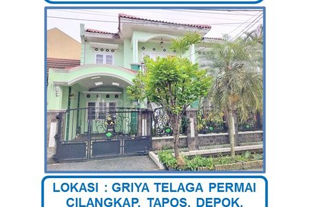 Jual Cepat Harga Spesial Rumah Hook 2 Lantai di Griya Telaga Permai, Cilangkap, Tapos, Depok