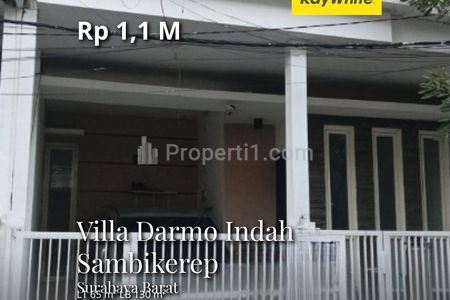 Dijual Rumah Villa Darmo Indah Sambikerep Surabaya Barat