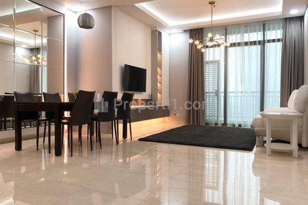 For Lease Senayan Residence Apartment Type 3+1BR Full Modern Furnished - Strategic Location in South Jakarta