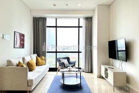 For Lease Apartment at Sudirman Suites - Type 3+1 BR Modern Full Furnished - Strategic Location in Central Jakarta