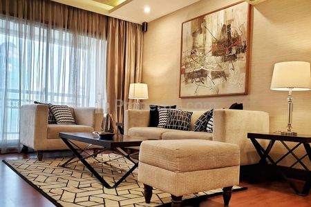 For Lease Luxury Apartment at Pavilion Sudirman, Strategic Location in South Jakarta - 2+1BR Full Modern Furnished