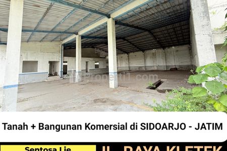 Dijual 5100 m2 Ex Showroom Mobil Truck Jalan Raya Kletek - Taman - Sidoarjo - Komersial Area Cocok Buat Segala Usaha