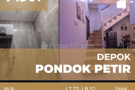 Jual Rumah Siap Huni Minimalis Modern di Pondok Petir Depok Dekat ke Unpam
