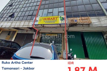 Dijual Lelang Ruko di Mangga Besar Komplek Ruko Artha Center, Jakarta Barat