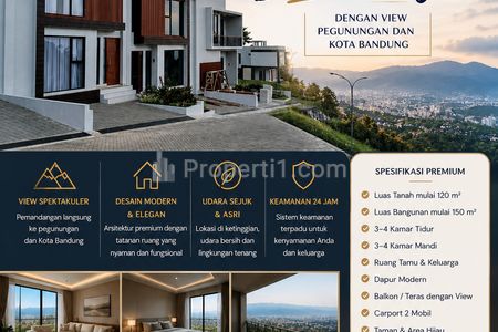 Jual Rumah Villa Nyaman di Lembang Bandung - Cocok untuk Tinggal dan Healing