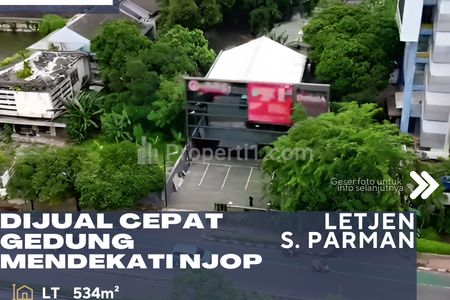 Dijual Gedung Bagus Bisa Dibangun Sampai 9 Lantai Lokasi Sangat Strategis Area Premium Harga Mendekati NJOP di Palmerah Jakarta Barat